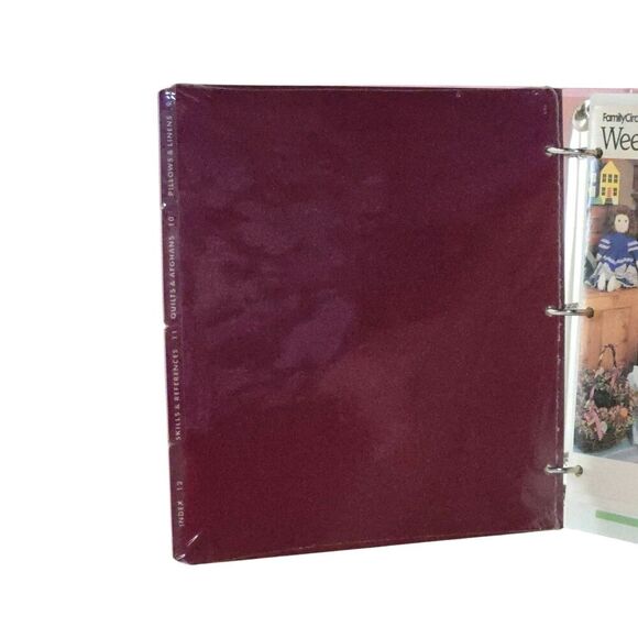 Vintage Family Circle's Weekend Crafts Binder Craft Cards & Patterns Crafting - Picture 4 of 7